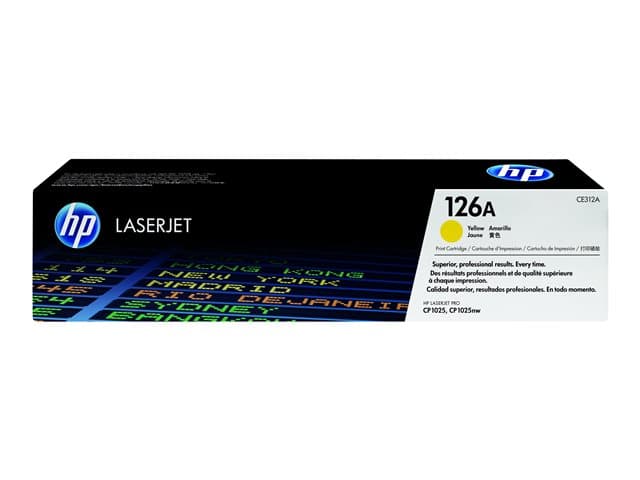 HP 126A CE312A Original HP LaserJet Toner Cartridge - Yellow - Image 4