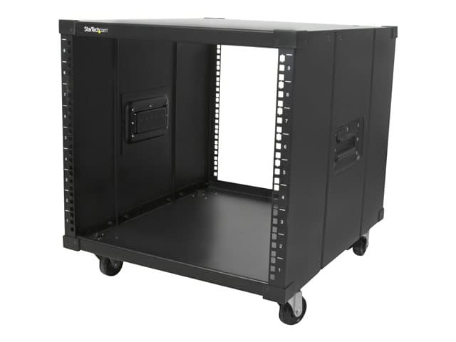 StarTech 9U Open Frame Rack Black - Image 1