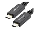 StarTech.com USB C Cable - 3 ft / 1m - with Power Delivery (USB PD) - Power Pass Through Charging - USB to USB Cord (USB31C5C1M) - USB-C cable - USB-C to USB-C - 1 m thumbnail 2