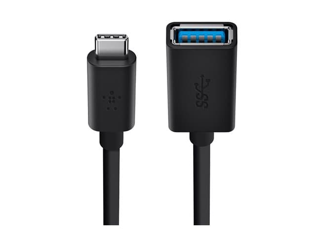 Belkin USB-C to USB-A Adapter Black - Image 2