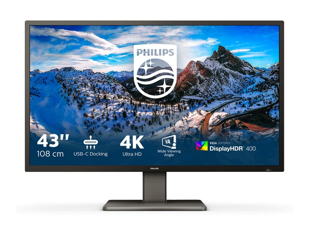 Philips P-line 439P1 43" 4K Monitor Black - Image 1
