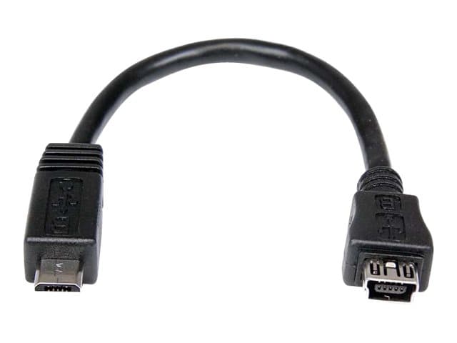 StarTech UUSBMUSBMF6 Micro to Mini USB Adapter Black - Image 1