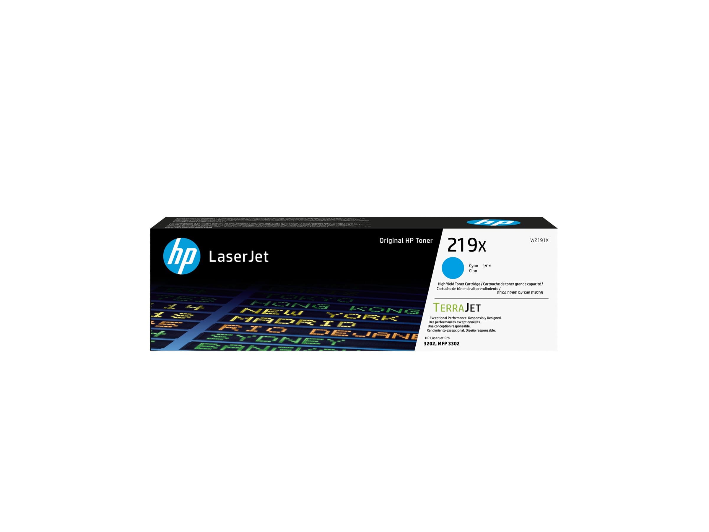 HP 219X - High Yield - cyan - original - LaserJet - toner cartridge (W2191X)
