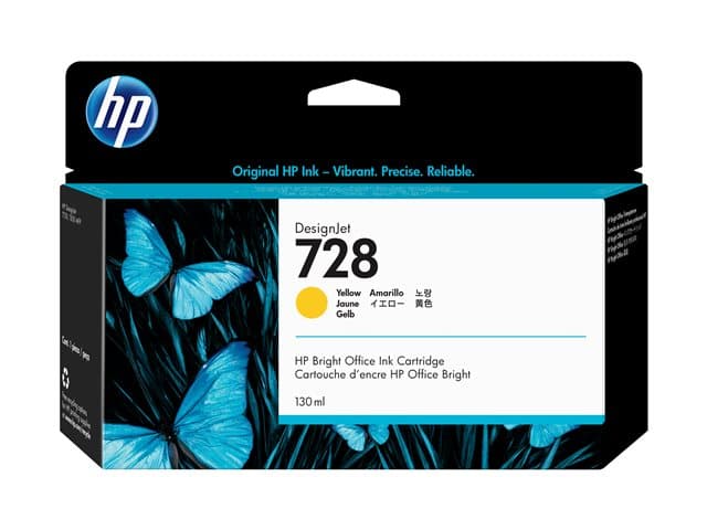 HP 728 - yellow - original - DesignJet - ink cartridge - Image 4