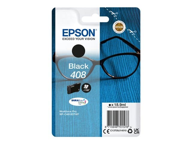 Epson 408 - black - original - ink cartridge - Image 1