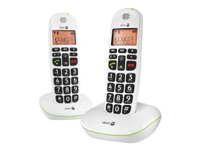 DORO PhoneEasy 100W Duo - cordless phone with caller ID + additional handset - Image 1