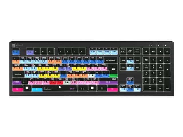 Logic Keyboards Media Composer ASTRA 2 Keyboard Black - Image 1