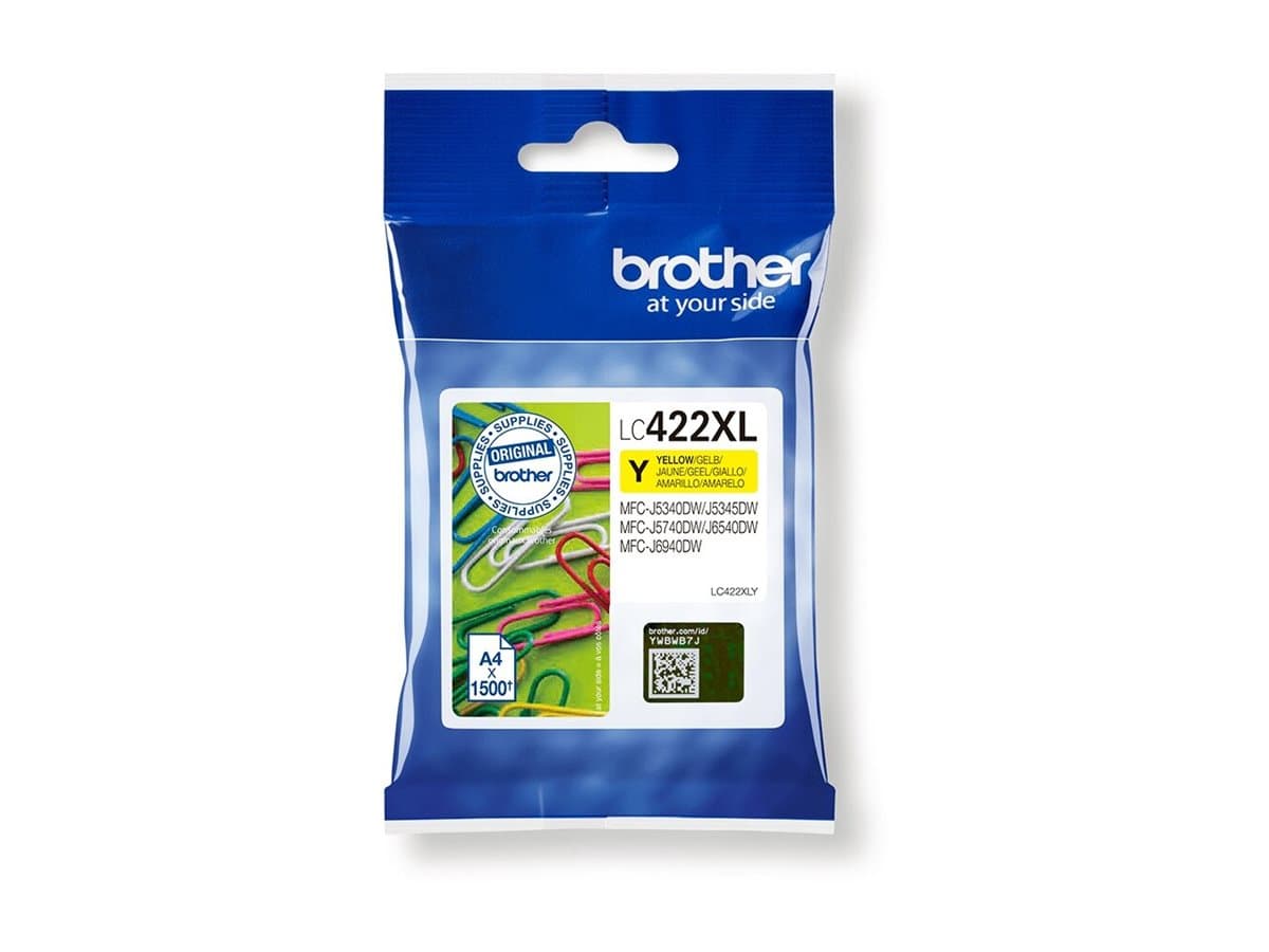 Brother LC422XLY - High Yield - yellow - original - ink cartridge