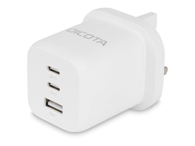 DICOTA power adapter - compact, GaN - 2 x USB-C, USB - 65 Watt - Image 2