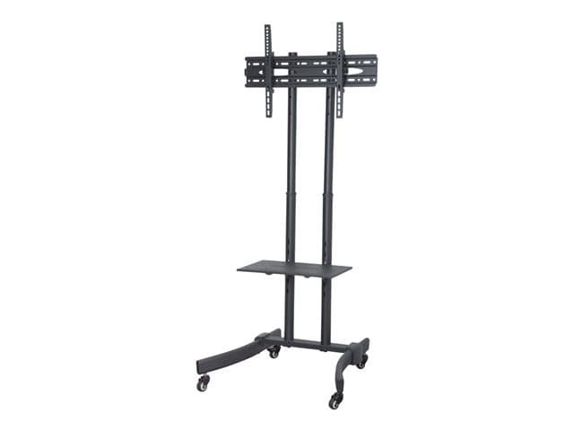 Proper Portable TV Trolley Stand cart - for flat panel - black - Image 1