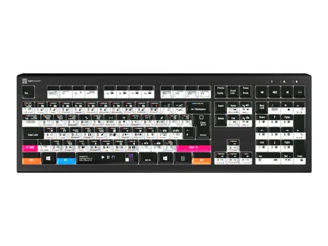 Logic Keyboards Adobe Filmmaker Astra 2 Keyboard Black - Image 1