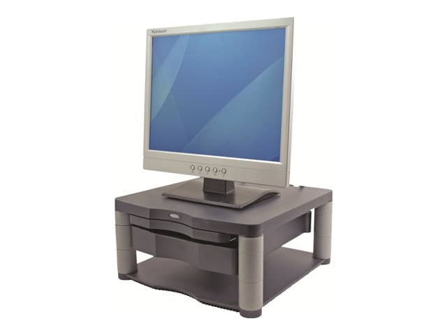 Fellowes Premium Monitor Riser Plus mounting component - for LCD display - graphite