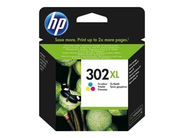 HP 302XL - High Yield - colour (cyan, magenta, yellow) - original - ink cartridge - Image 5