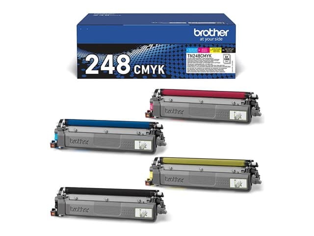 BROTHER TN248VAL Black, Yellow, Magenta & Cyan Toner Cartridge - Multipack - Image 3