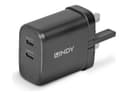 Lindy Power Adapter 65W USB-C Black thumbnail 1