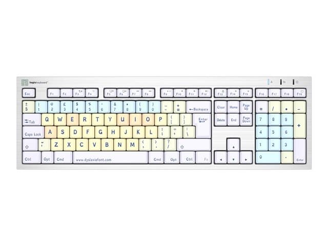 Logic Keyboards Dyslexie ALBA Keyboard Multicolour - Image 1