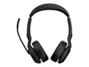 Jabra Evolve2 55 UC Stereo - headset - USB-C, USB-A - with charging stand thumbnail 2