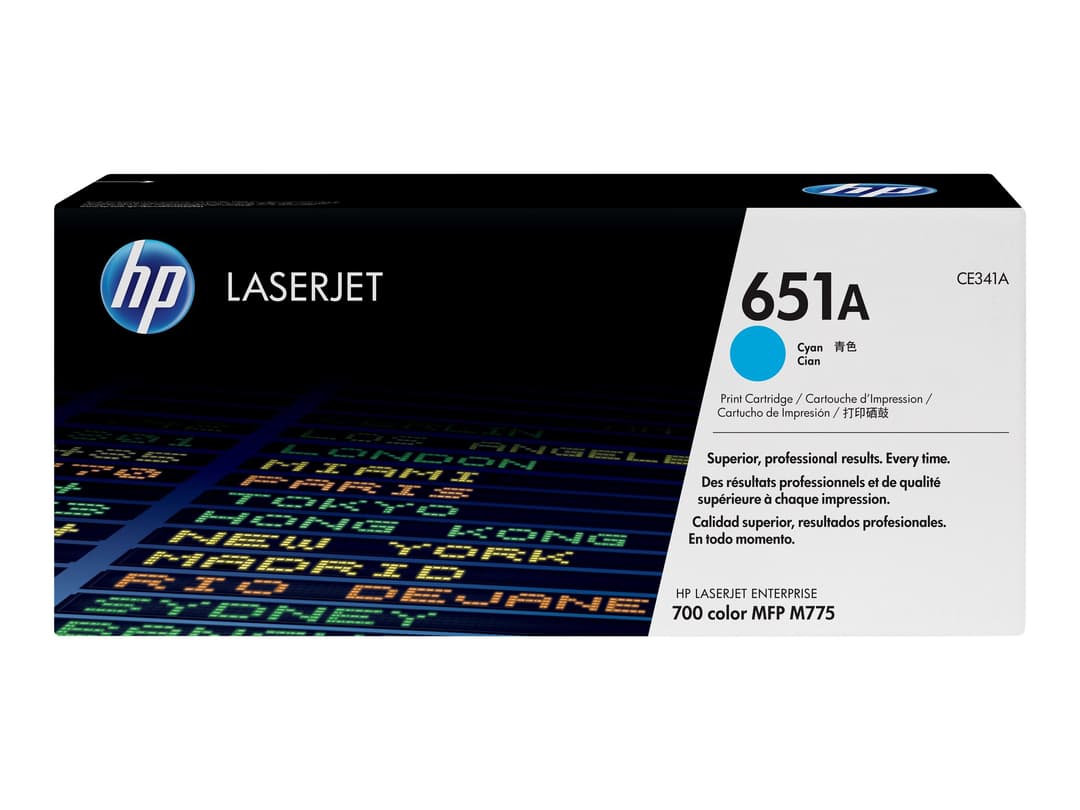 HP 651A - cyan - original - LaserJet - toner cartridge (CE341A) - Image 1