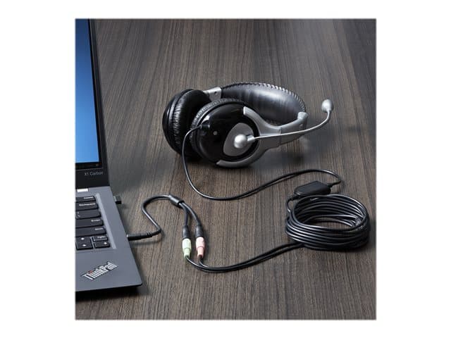 StarTech 3.5mm Headset Splitter Adapter Black - Image 2