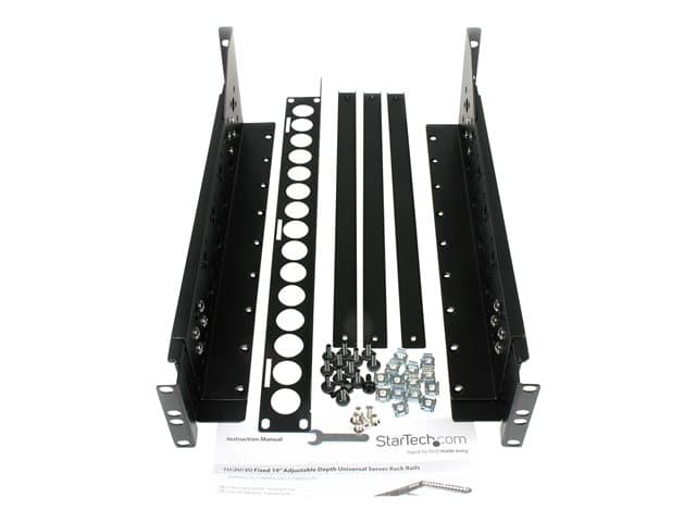StarTech 3U Universal Server Rack Rails Black - Image 5