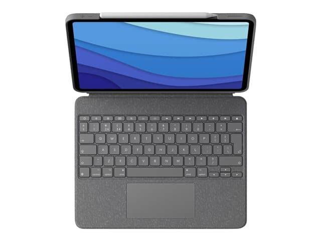 LOGITECH Combo Touch iPad Pro 12.9 Keyboard Case Grey - Image 1