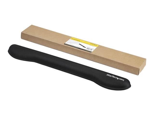 StarTech.com Foam Keyboard Wrist Rest for Ergonomic Typing Support, Padded Non-Slip Keyboard Cushion, Laptop or Desktop Computer Keyboard Wrist, Hand & Arm Rest, Soft Black Nylon Rest Pad - Soft Black Wrist Rest (WRSTRST) - keyboard wrist rest - Image 6
