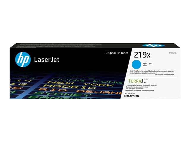 HP 219X - High Yield - cyan - original - LaserJet - toner cartridge (W2191X) - Image 4