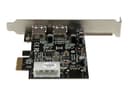 StarTech.com 2 Port PCI Express (PCIe) SuperSpeed USB 3.0 Card Adapter with UASP - LP4 Power - Dual Port USB 3 PCIe Controller (PEXUSB3S25) - USB adapter - PCI Express x1 - USB 3.0 x 2 thumbnail 3