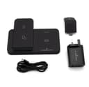 ITFIT 3-in-1 Wireless Charging Pad for Samsung Devices, Fast Charge Stand for Phone - Black thumbnail 3