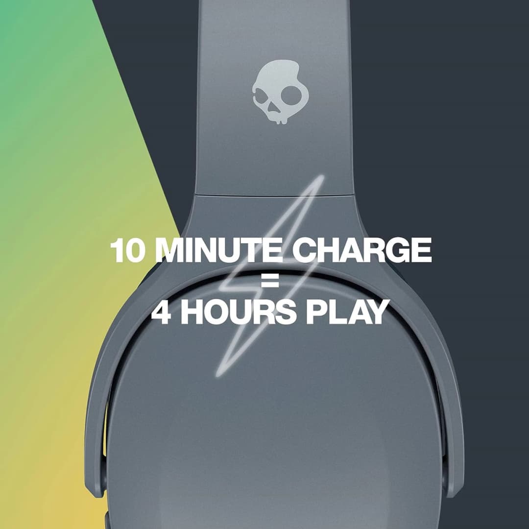 SKULLCANDY Crusher Evo Wireless Bluetooth Headphones - Chill Grey - Image 6
