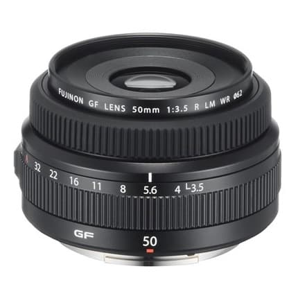 Fujifilm GF 50mm F3.5 R LM WR Medium Format Lens, Compact Standard Prime Lens for Fujifilm GFX Cameras