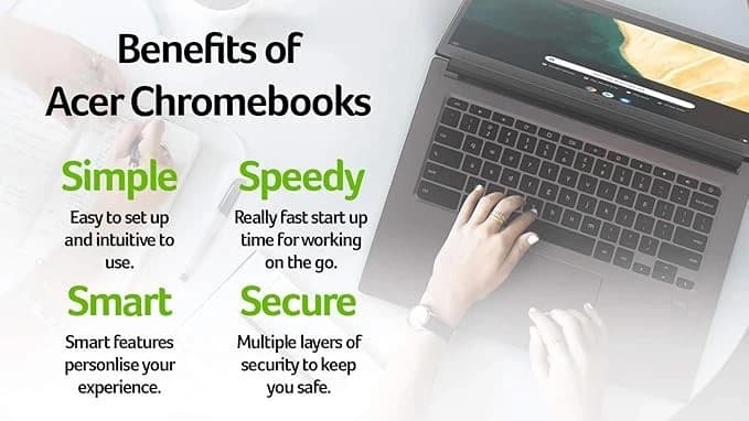 Acer Chromebook 714 CB714 Intel Core i3 4GB 64GB 14" FHD Chrome OS Steel Gray - Image 2
