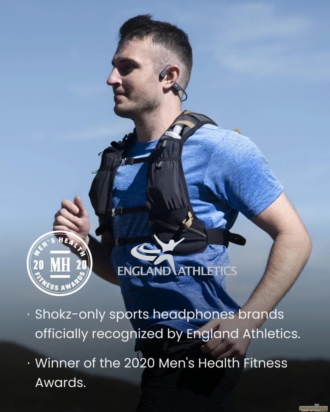 Shokz OpenRun SE Wireless Bluetooth Bone Conduction Sport Headphones Grey - Image 4