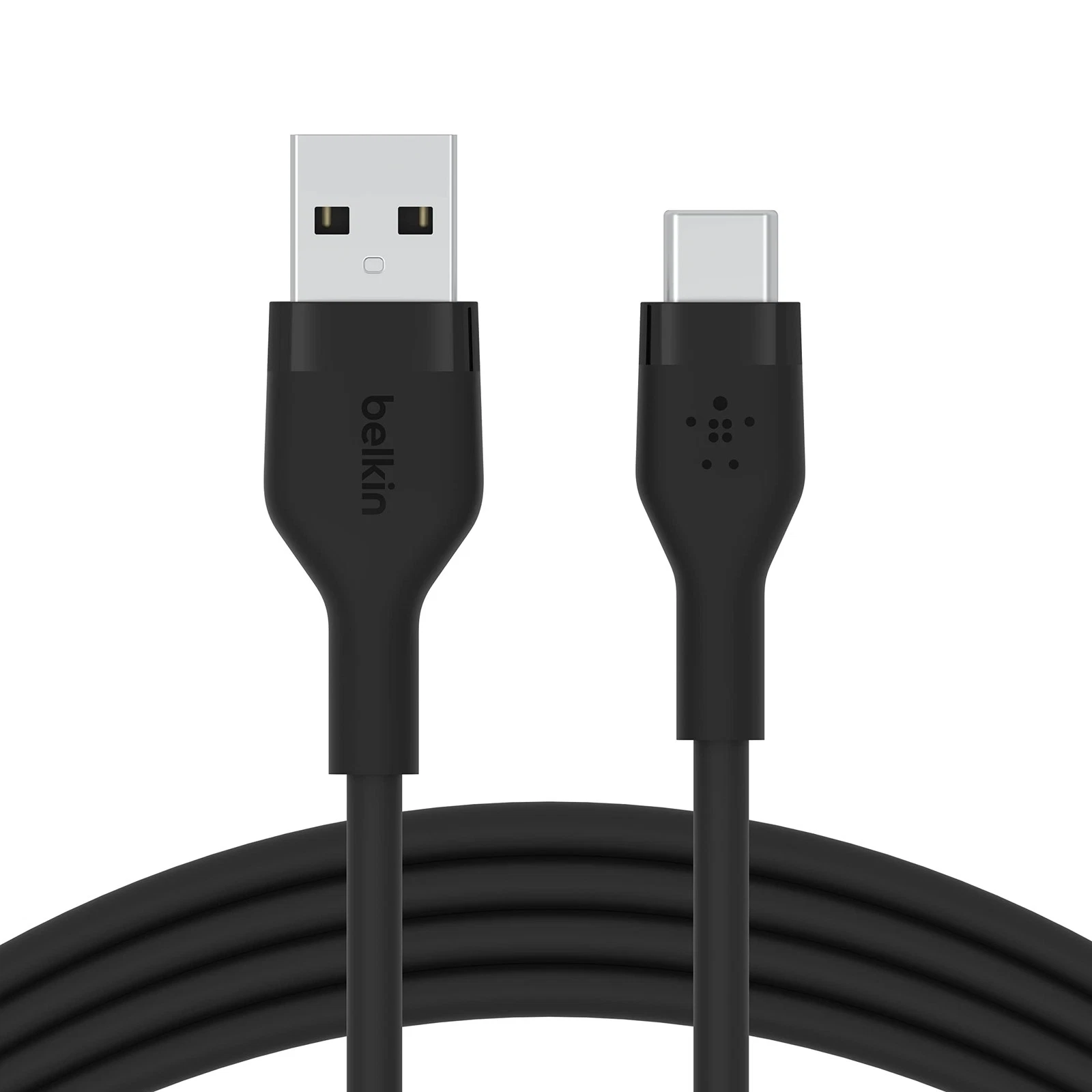 Belkin BoostCharge Flex USB-C to USB-C Cable 2M Fast Charging Silicone Cable with Clip – Black