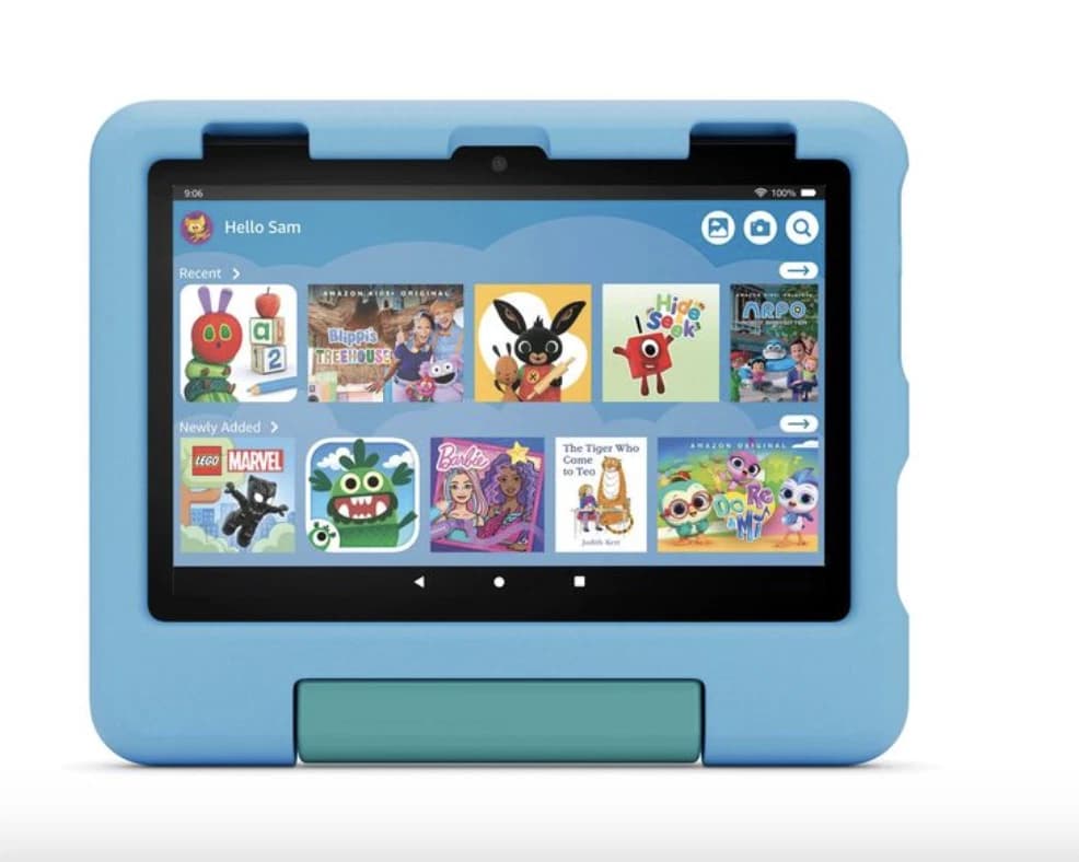 Amazon Fire HD 8 Kids Tablet Ages 3–7 3GB RAM 32GB Blue 2024 - Image 1