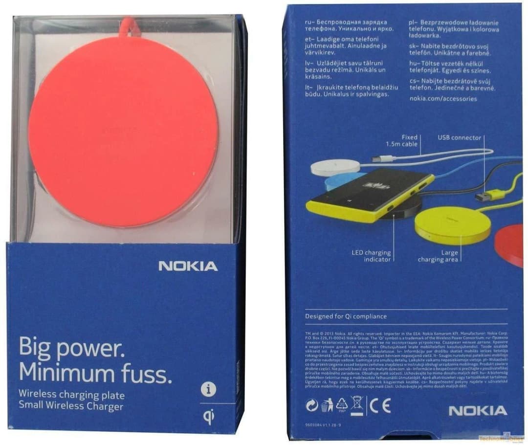 Nokia DT-601 Lumia 930/1520/925/820 Charging Plate Red - Image 2