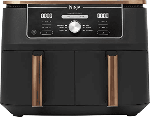 Ninja Foodi MAX Dual Zone Air Fryer AF400UKCP 9.5L, 2 Drawers, 6-in-1, Copper/Black - Image 1