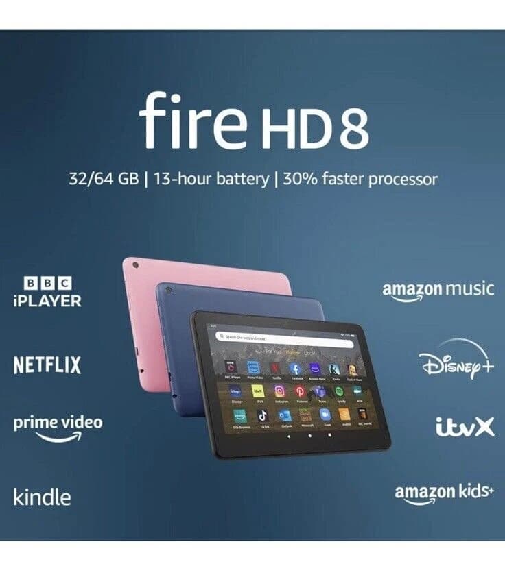 Amazon Fire 8 HD Tablet with Alexa 32GB 12th gen 2022 Model ROSE - Image 5