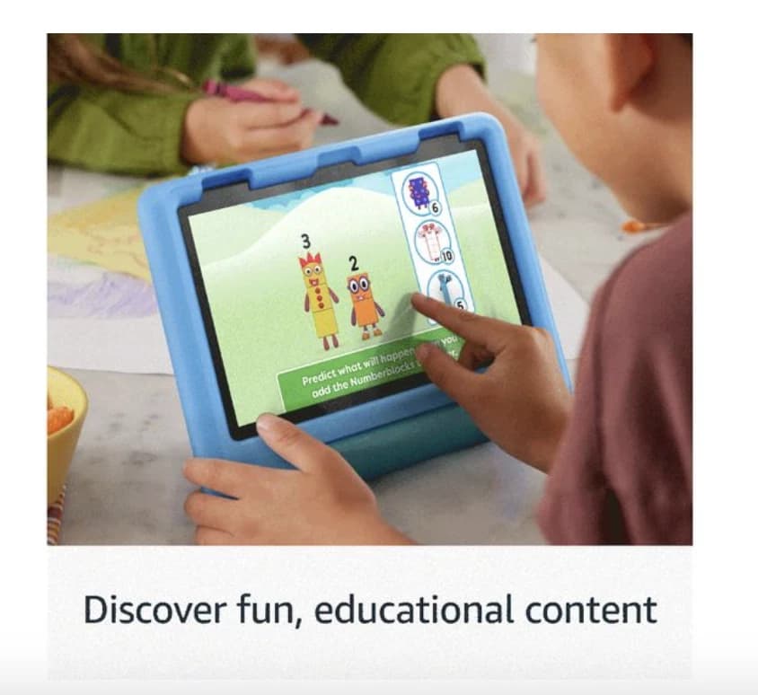 Amazon Fire HD 8 Kids Tablet Ages 3–7 3GB RAM 32GB Blue 2024 - Image 3