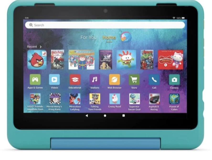 AMAZON Fire HD Pro 8" Kids Ages 6-12 Tablet 2024 32GB Hello Teal - Image 1