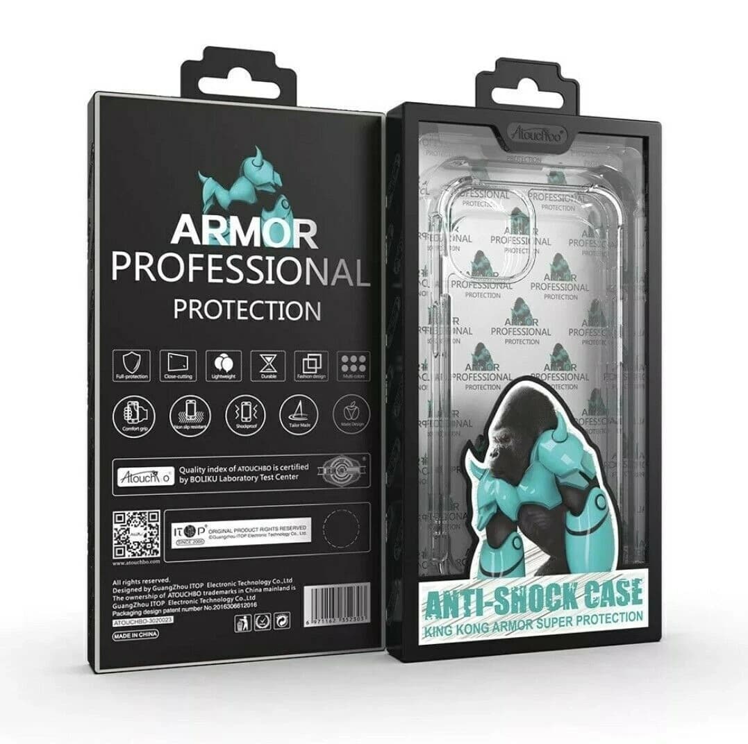 Atouchbo Case For Samsung Galaxy S24 Plus King Kong Clear Shockproof Armour Case