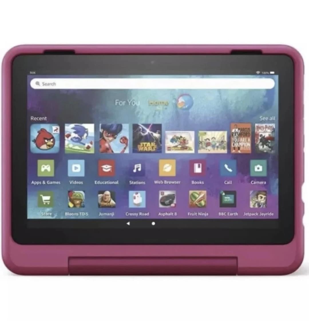 Amazon Fire HD 8 Kids Pro Tablet 8in HD Display Ages 6-12 32 GB Rainbow Universe - Image 1