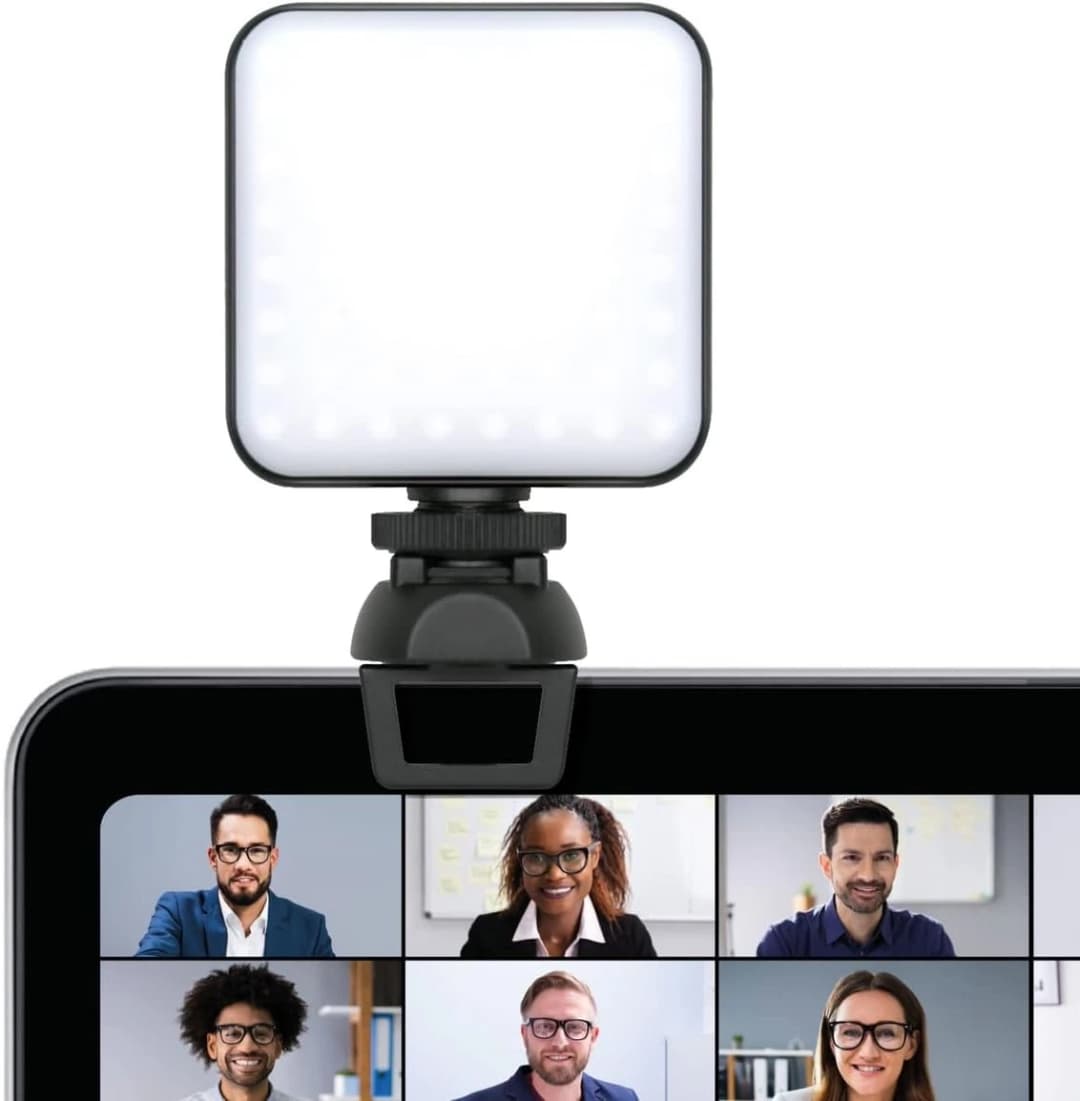 XQISIT Snap Laptop Light – Portable Clip-On LED Light for Video Calls, Work & Study - Image 1
