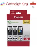 Canon PG-560XL x2 & CL-561XL High Yield Black & Colour Ink Cartridge Multipack thumbnail 1