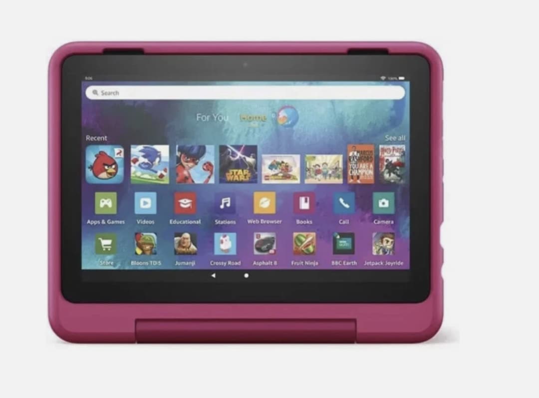 Amazon Fire HD 8 Kids Pro Tablet 8" HD display ages 6-12 32GB - Rainbow Universe - Image 1