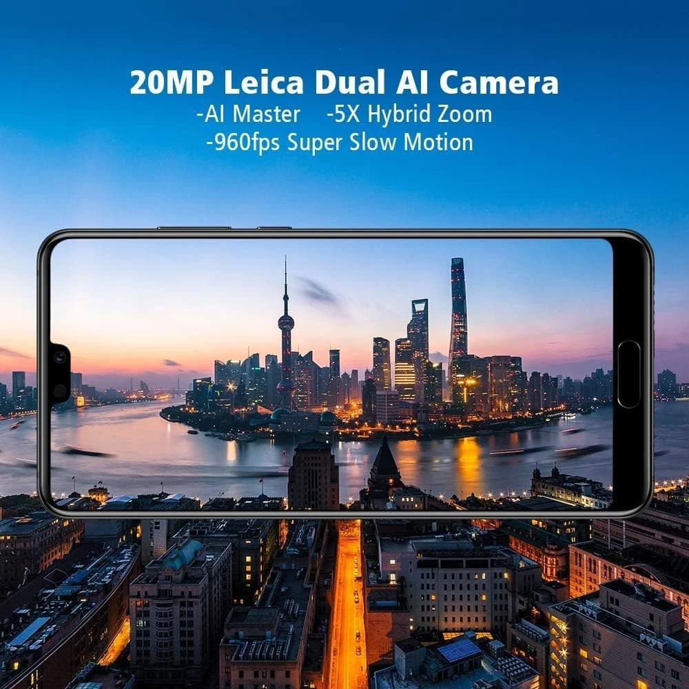 Huawei P20 128GB, 4GB Dual SIM Smartphone - Black - Image 2