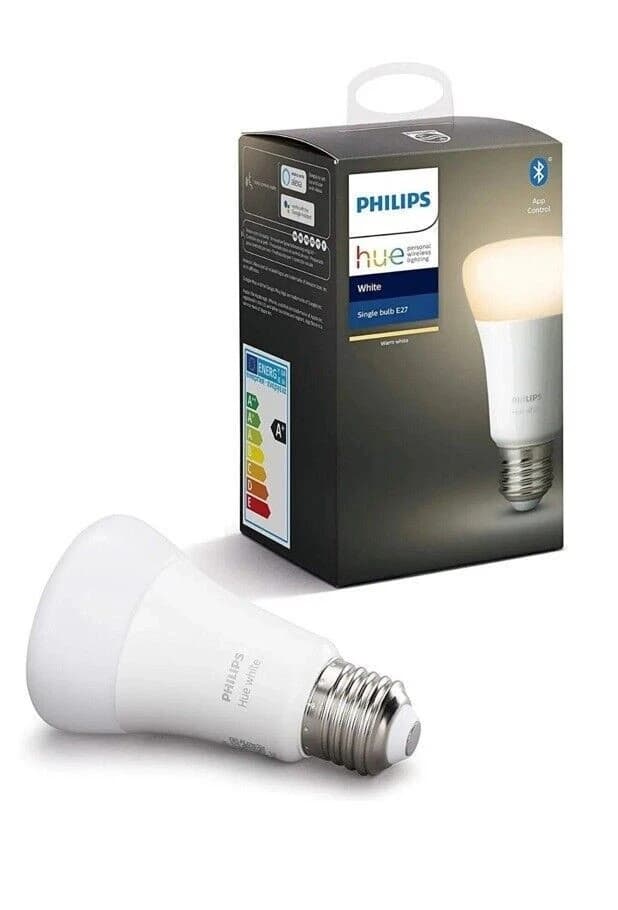 Philips Hue Warm White Smart LED E27 Screw Cap Bluetooth Bulb Google & Alexa - Image 1