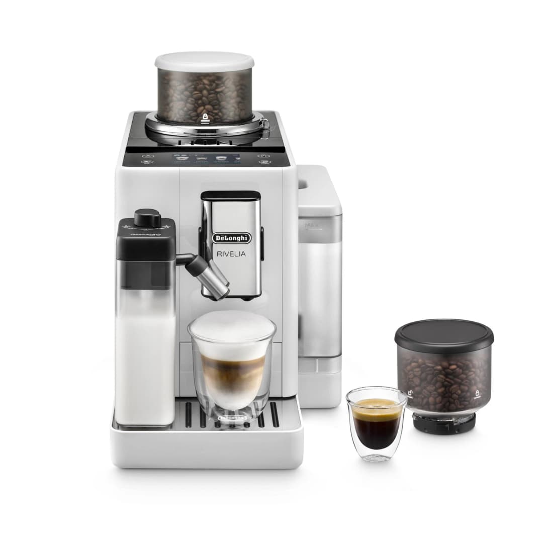 De'Longhi Rivelia Compact Bean To Cup Coffee Machine EXAM440.55.W - Arctic White - Image 1