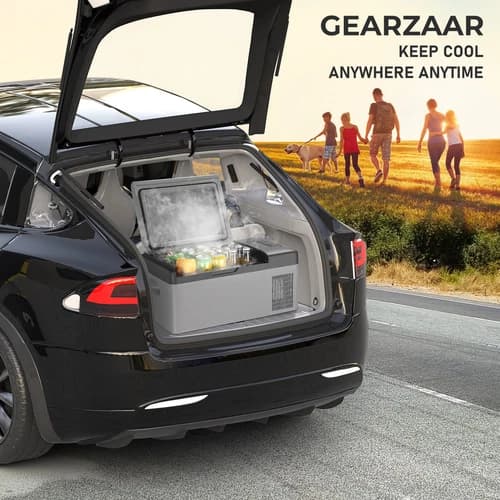 Gearzaar C15 12V 15L Portable Compressor Fridge Freezer Grey/Black - Image 4