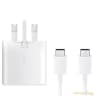 Samsung Original EP-TA800UBE White 25W Super Fast Charging Type C to Type C Mobi